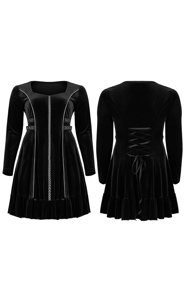 Mircea Velvet Dress | Plus Size-Punk Rave-Tragic Beautiful