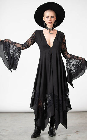 Misty Night Maxi Dress-Killstar-Tragic Beautiful