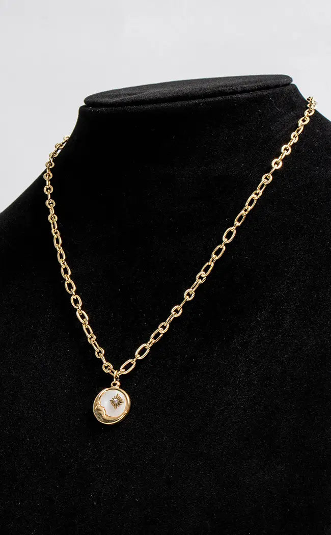 Moon Child Necklace | 18K Gold-Gothic Jewellery-Tragic Beautiful