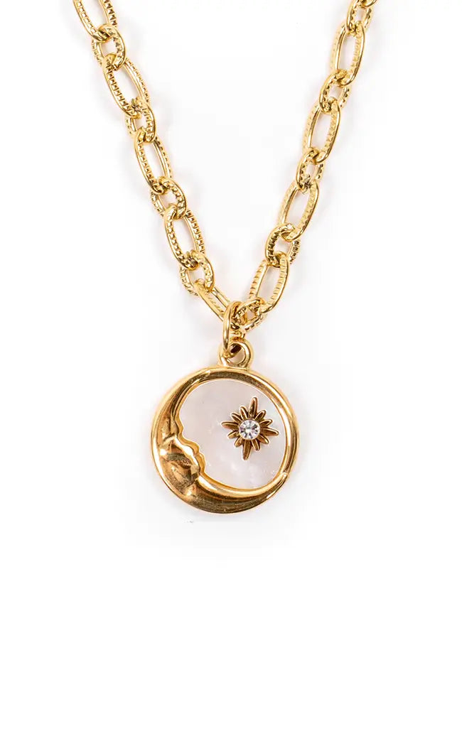 Moon Child Necklace | 18K Gold-Gothic Jewellery-Tragic Beautiful