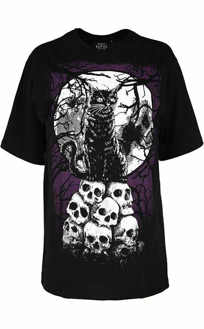 Morbid Cat Oversized T-shirt-Restyle-Tragic Beautiful