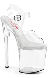 NAUGHTY-808 Clear Platform Heels-Pleaser-Tragic Beautiful