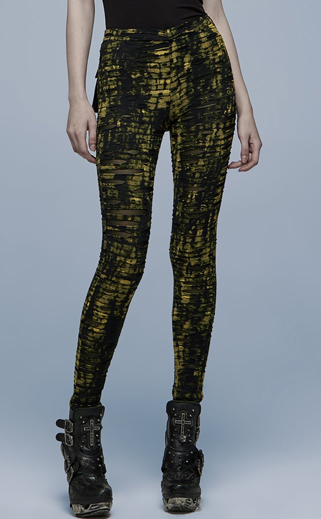 Noxious Shredded Leggings-Punk Rave-Tragic Beautiful