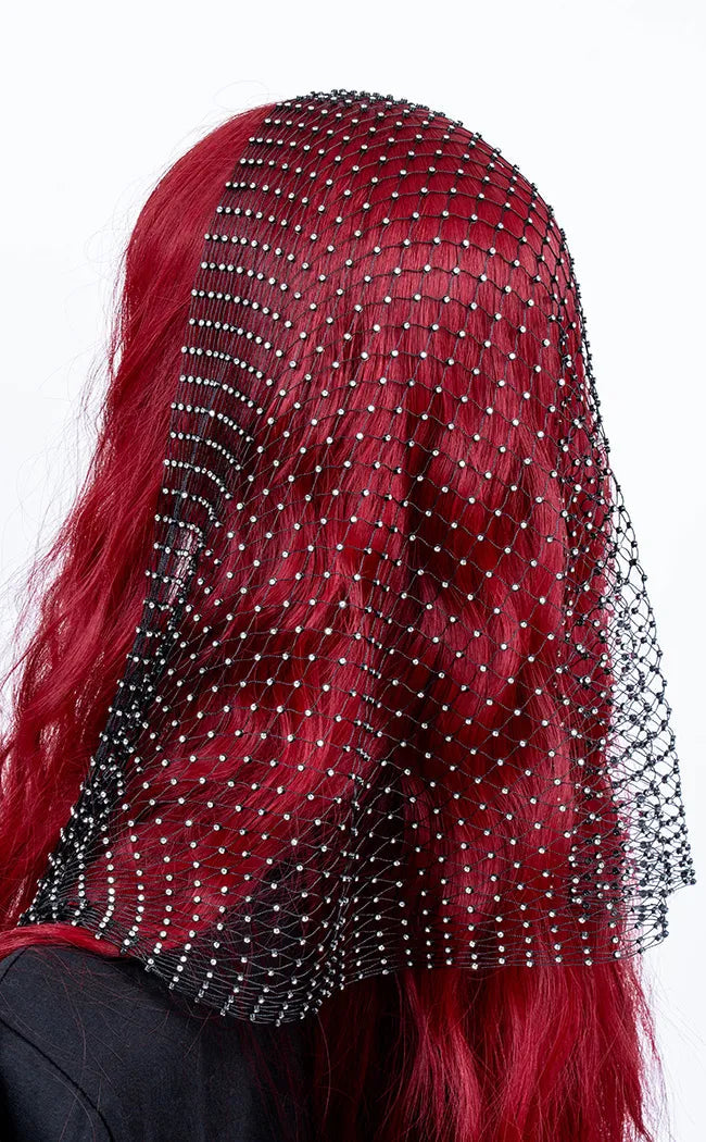 Odessa Sparkling Mesh Hair Scarf