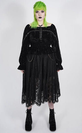 Oleanna Lace Skirt | Plus Size-Punk Rave-Tragic Beautiful