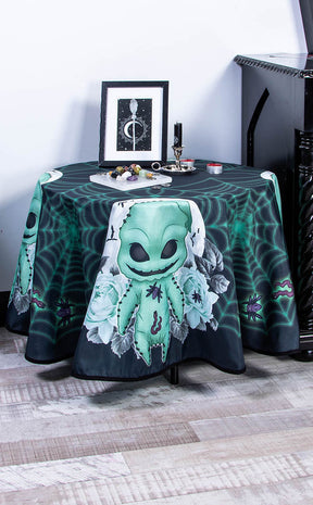 Oogie Boogie Tablecloth | Round-Rose Demon-Tragic Beautiful