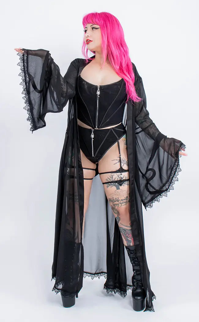 Ophidia Robe-Hexxxed Intimates-Tragic Beautiful