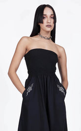 Ophidia Strapless Midi Dress-Mary Wyatt-Tragic Beautiful