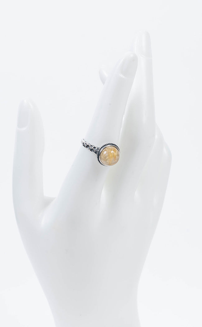 Ophira Gold Rutile Quartz Sterling Silver Rings | Assorted