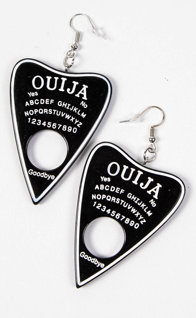 Ouija Planchette Earrings-Gothic Jewellery-Tragic Beautiful