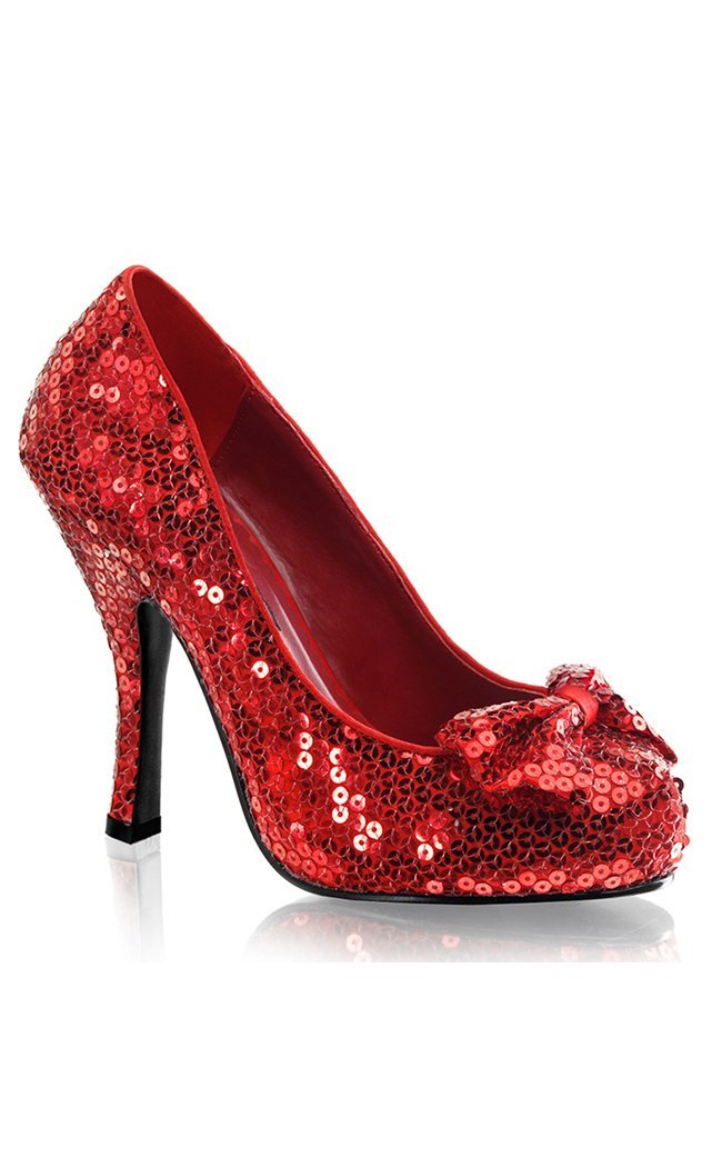 OZ-06 Red Sequins Heels-Funtasma-Tragic Beautiful