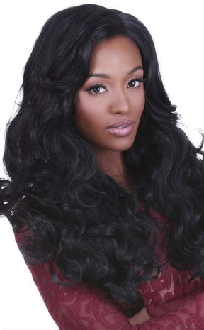 Peek-a-Boo Lace Front Black Wig-Rockstar Wigs-Tragic Beautiful