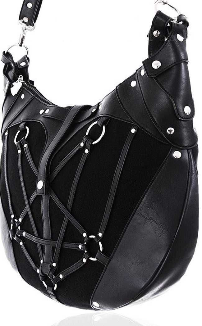 Pentagram Harness Hobo Handbag-Restyle-Tragic Beautiful