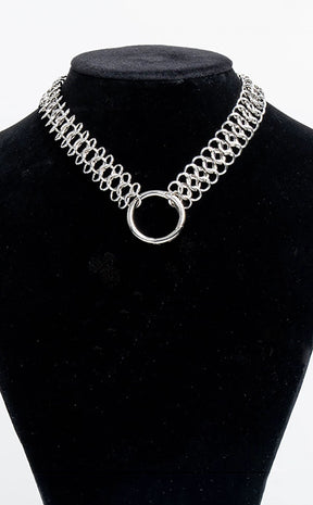 Chainmail Choker Necklace-Anathema-Tragic Beautiful