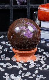 Purple Stitchite & Serpentine Spheres | Atlantisite | X Rare