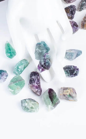 Rainbow Fluorite Rough Tumbles-Tumble Stones-Tragic Beautiful