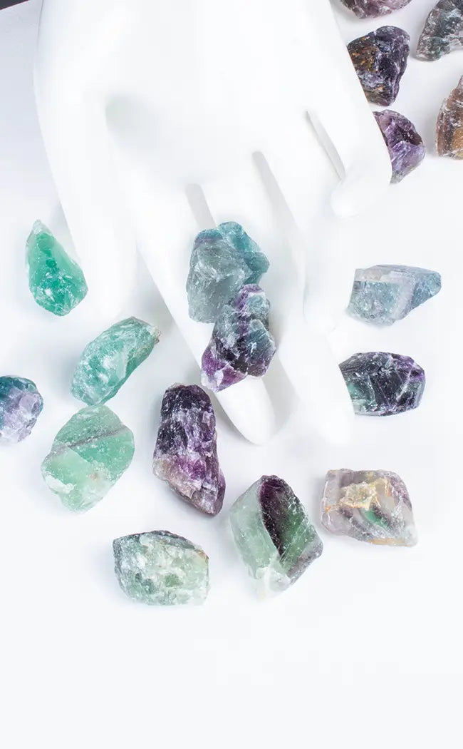 Rainbow Fluorite Rough Tumbles-Tumble Stones-Tragic Beautiful