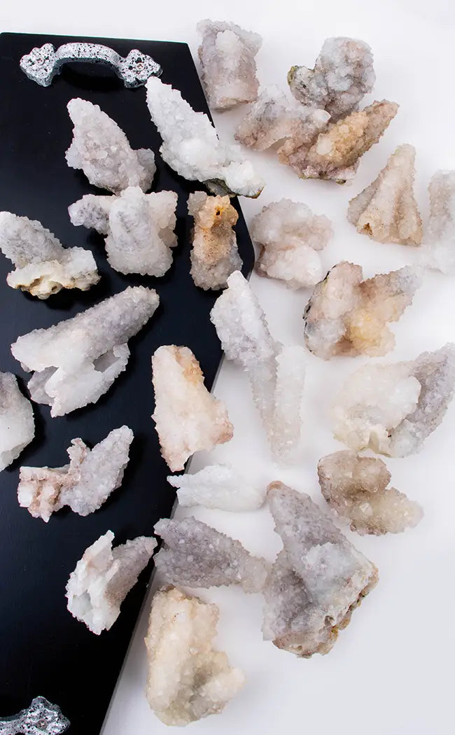 Rare Hollow Finger Spirit Quartz Fairy Quartz Clusters-Crystals-Tragic Beautiful