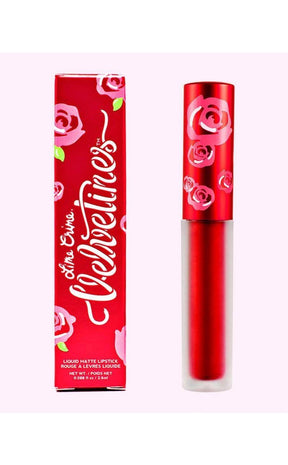 Red Hot Metallic Velvetine Lipstick-Lime Crime-Tragic Beautiful