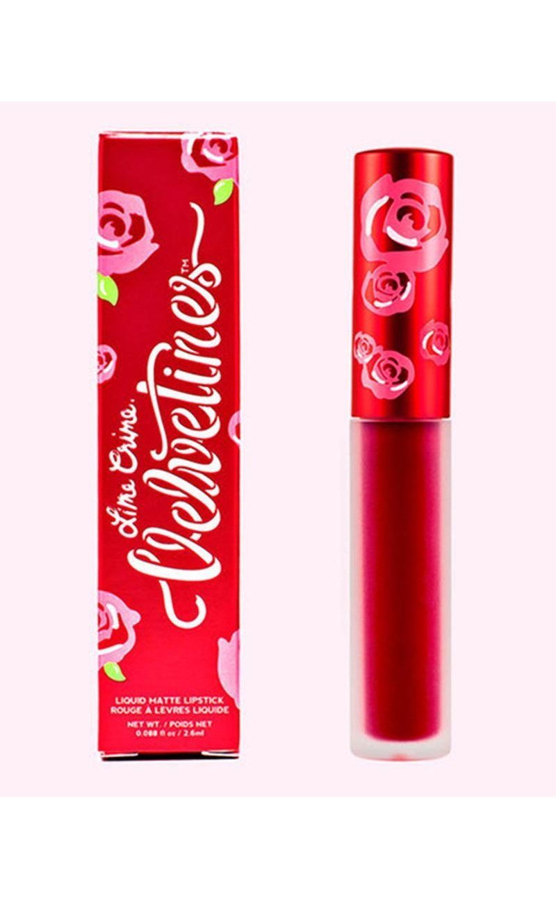 Red Rose Velvetine Lipstick-Lime Crime-Tragic Beautiful