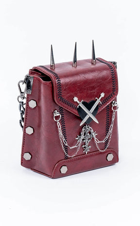 Reliquary Spiked Handbag | Red