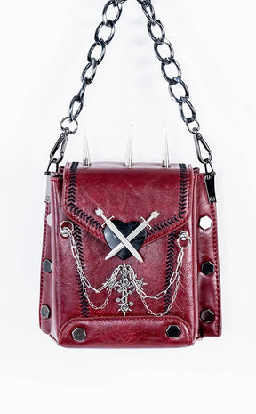 Reliquary Spiked Handbag | Red