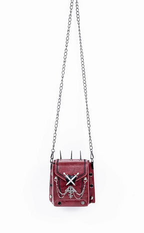 Reliquary Spiked Handbag | Red