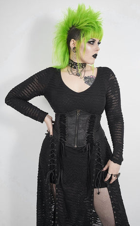 Reptilian Shredded Dress | Plus Size-Punk Rave-Tragic Beautiful