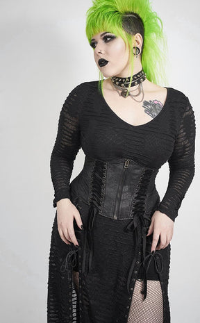 Reptilian Shredded Dress | Plus Size-Punk Rave-Tragic Beautiful