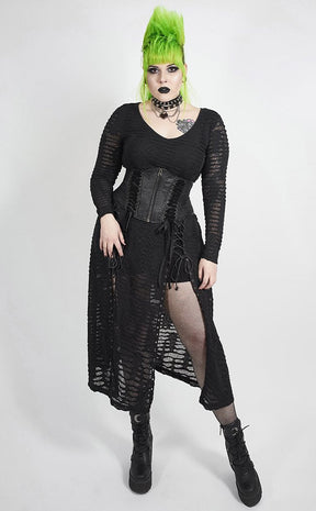 Reptilian Shredded Dress | Plus Size-Punk Rave-Tragic Beautiful