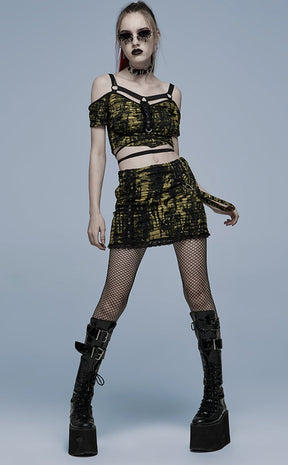 Risen Mini Skirt-Punk Rave-Tragic Beautiful