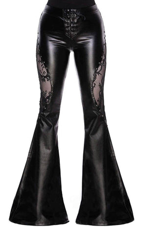 Sable Lace Flares-Killstar-Tragic Beautiful