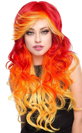 Sachiko Crimson Flame Wig-Rockstar Wigs-Tragic Beautiful