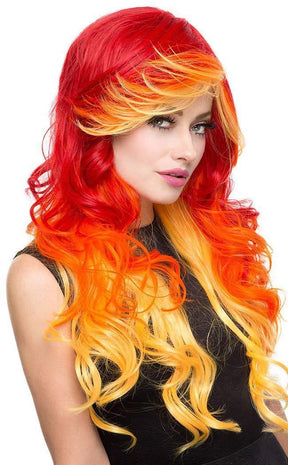 Sachiko Crimson Flame Wig-Rockstar Wigs-Tragic Beautiful