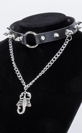 Scorpion Choker-Cold Black Heart-Tragic Beautiful