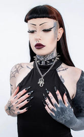 Scorpion Choker-Cold Black Heart-Tragic Beautiful