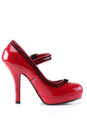 SECRET-15 Red Pat Heels-Pin Up Couture-Tragic Beautiful