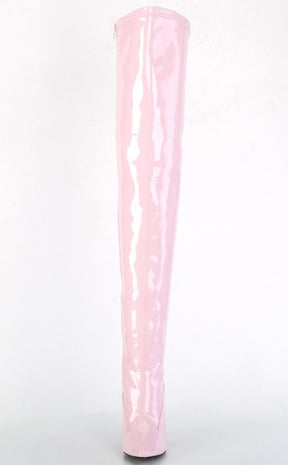 SEDUCE-3000 Baby Pink Patent Thigh High Boots-Pleaser-Tragic Beautiful