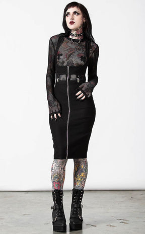 Sedusa Midi Dress-Killstar-Tragic Beautiful