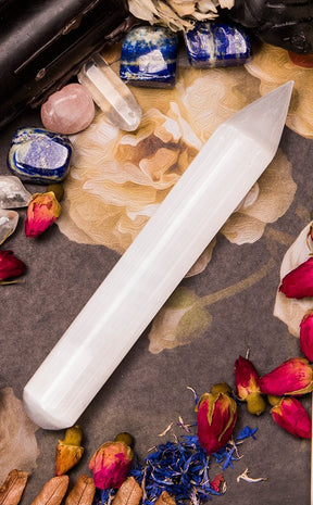 Selenite Crystal Wand-Crystals-Tragic Beautiful