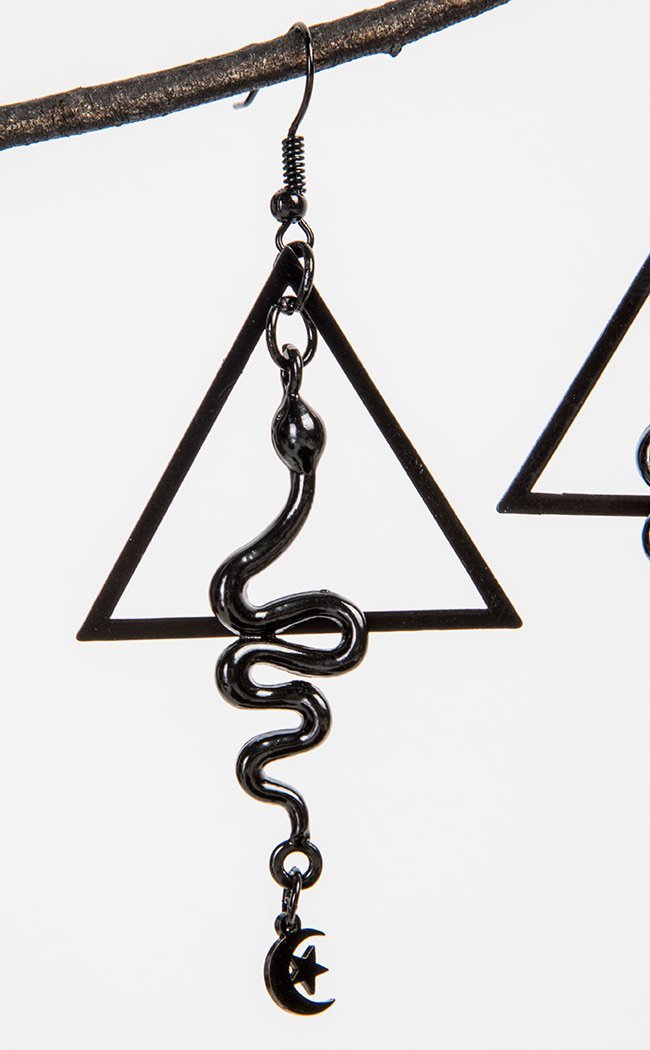 Serpens Prism Earrings-Gothic Jewellery-Tragic Beautiful