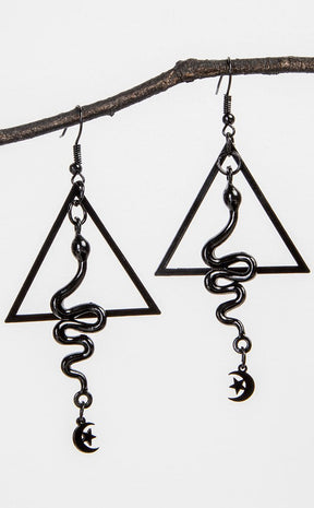 Serpens Prism Earrings-Gothic Jewellery-Tragic Beautiful