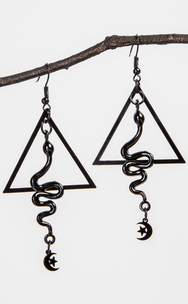 Serpens Prism Earrings-Gothic Jewellery-Tragic Beautiful