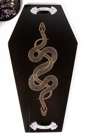 Twisted Serpent Coffin Serving Tray-Tragic Beautiful-Tragic Beautiful