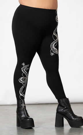 Serpent Storm Leggings-Killstar-Tragic Beautiful