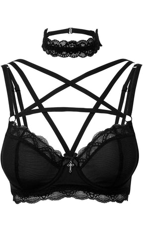 She Bites Lace Bra | Black-Killstar-Tragic Beautiful