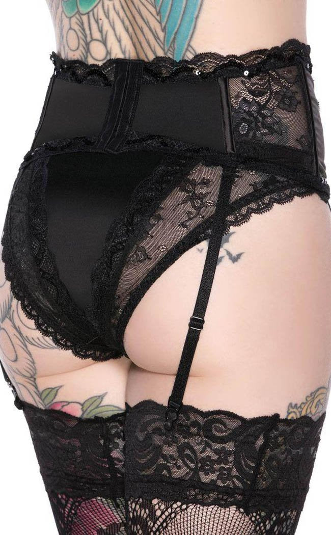 She's Poison Garter Belt | Black-Killstar-Tragic Beautiful