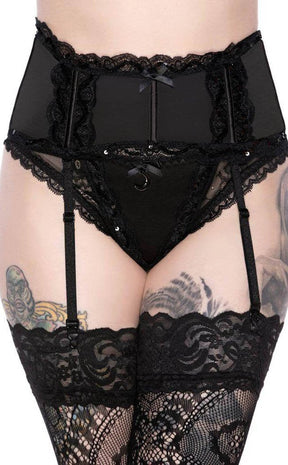 She's Poison Garter Belt | Black-Killstar-Tragic Beautiful