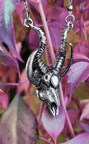 Silver Goat Skull Pendant-Restyle-Tragic Beautiful