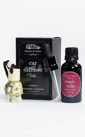 Skull Car Diffuser & Refill | Tragic Trifle-Hearse & Home-Tragic Beautiful